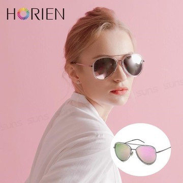 【SUNS】HORIEN海儷恩 芭比粉飛行員偏光太陽眼鏡 抗UV(N6518 TD51)