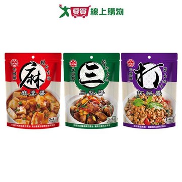 牛頭牌料理醬系列(麻婆醬/三杯醬/打拋醬)(60g/包)【愛買】