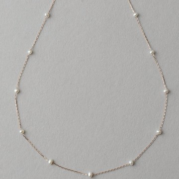 【ete】K10MPG 月光跳躍珍珠項鍊