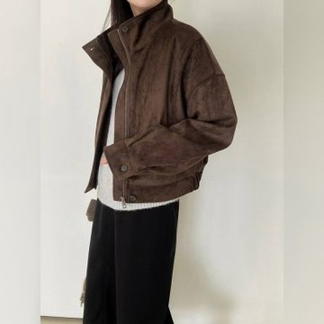 正韓外套 絨面夾克外套STP1154-創翊韓都