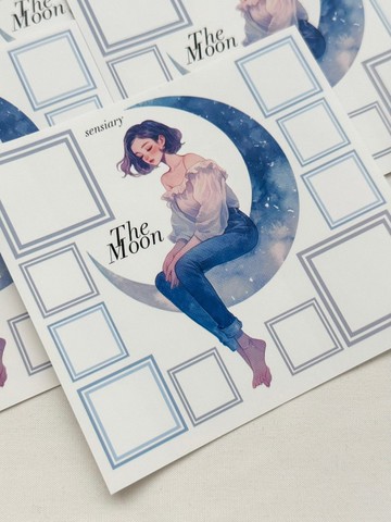 sensiary 藍月女士與迷你標籤貼紙 5張入