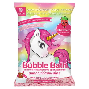 Saboo 泡沫沐浴粉 草莓  100g  1包