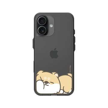 iPhone 17 Clear (相機按鈕) 酷墨灰 - 嗨小強 Hi John - 滿版柴柴