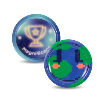 替換式魔鬼氈徽章 2入組 - 冰鋒武士