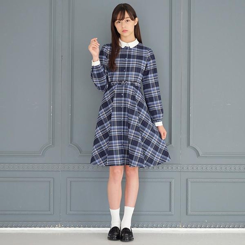 ポンポネットジュニア 濃紺 半袖 ワンピース 140 あほらしい