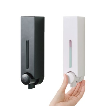 【UDiLiFE】生活大師 壁掛按壓式多用途給皂機250ml 黑/白 洗手液 給皂機 壁掛洗手液 壁掛洗沐機 浴室用品