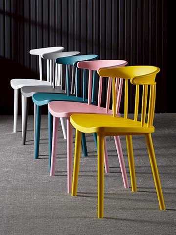 化妝椅 北歐椅子簡約塑料家用餐椅凳子靠背化妝椅現代書桌椅網紅溫莎椅『XY11090』