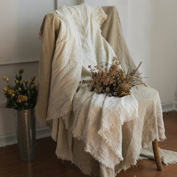 森系北歐簡約棉麻沙發罩單人純色布料面料防塵沙發套笠 ins風拍攝