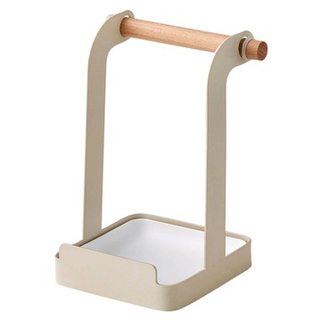 樂司廚品 小鐵立式湯勺架 收納  1個  奶茶色