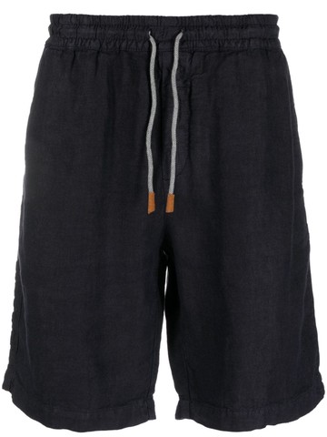 Eleventy - drawstring cotton bermuda shorts - men - Cotton - 33 - Blue