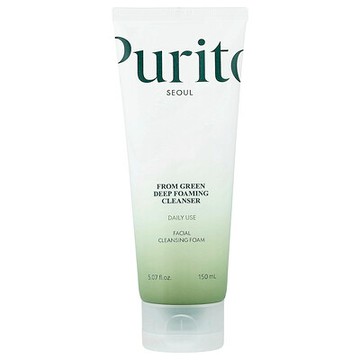 Purito, 綠色深層泡沫潔面乳，5.07 液量盎司（150 毫升）