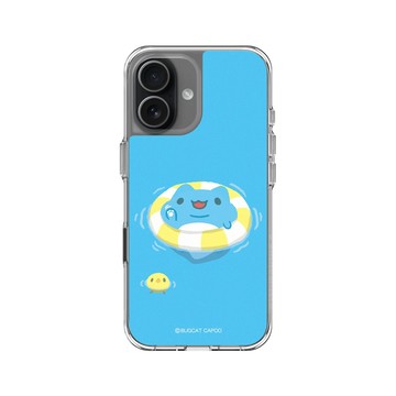 iPhone 17 Clear Case（相機按鈕） 透明 - 貓貓蟲咖波 Bugcat Capoo - 咖波游泳趣