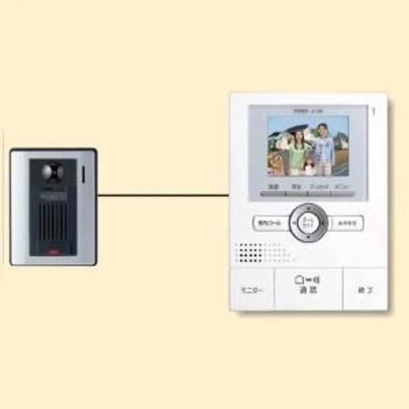 アイホン カラーテレビドアホン セット(カメラ付玄関子機とモニター付親機各1台のセット) ROCOワイド JHS-1AE-T |  LINEブランドカタログ