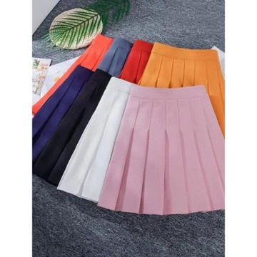 百褶裙女a字半身裙秋冬新款黑色松緊腰大碼高腰顯瘦小個子短裙jk