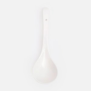 克萊歐強化瓷湯勺22cm 枝線白