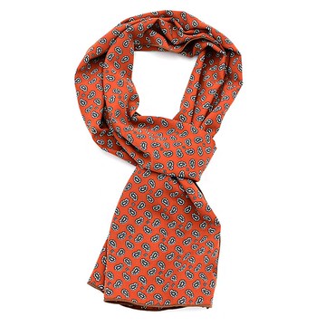 WIMAC 男士 Teboka 佩斯利 長圍巾  均碼  橘色