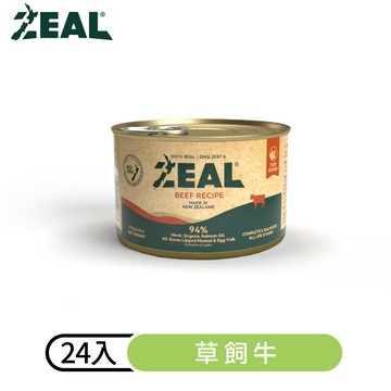 【ZEAL真致】鮮肉無穀犬主食罐｜草飼牛170gX24入