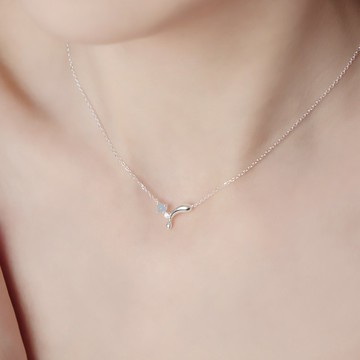 海洋聯名 | 海藍寶 托帕石 S925純銀 | 水色結晶項鍊