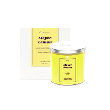 【夏潮】韓國 PRAY 經典天然大豆蠟燭（S）-梅爾黃檸檬_廠商直送