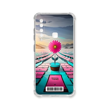 A系列(其他) 殼 TRON 三星 A9 (2018) 桃藍色花朵系列  載具 四角防摔殼 手機殼