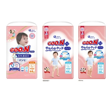 GOO.N 柔觸肌褲型 紙尿褲/拉拉褲/尿布 L-XL 箱購