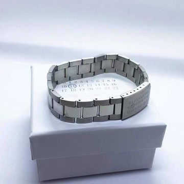 PYC M風格20ss經典數字LOGO表帶手鏈ins秀款極簡風表鏈鈦鋼手鐲男