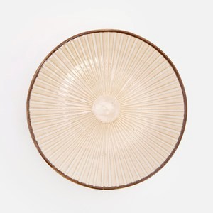 艾禮思輕量瓷深盤22cm 風車米白