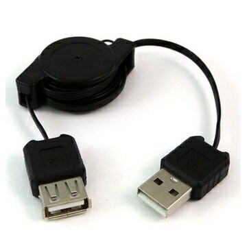 USB 捲線 A公-A母 長度 80公分