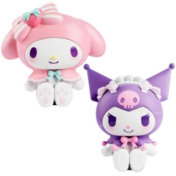 小禮堂 Sanrio 三麗鷗 樹脂造型存錢筒 (坐姿款) 美樂蒂 酷洛米