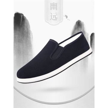 拾聚老北京布鞋男士春夏款漢服鞋男透氣舒適正宗千層底年輕人布鞋