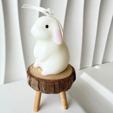 白兔造型香氛蠟燭