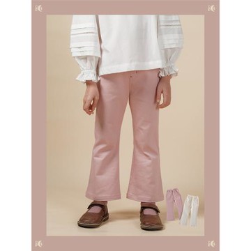 歐利娜利原創 復古小時髦精 70年代風潮春季有彈斜紋親膚喇叭褲