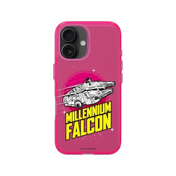 iPhone 16 Clear 粉漾桃 - 迪士尼-星際大戰 Star Wars - 千年鷹-美式復古