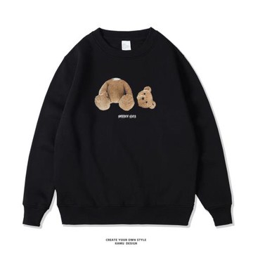 潮牌網紅斷頭小熊ulzzang衛衣男女春秋款寬松百搭潮流ins圓領外套