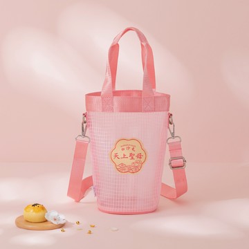 白沙屯媽祖系列 飲料隨行斜背袋 (超跑粉)