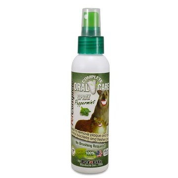 【PetzLife 潔牙樂】薄荷口味 犬貓專用 天然牙齒噴劑 寵物牙膏 牙齒清潔 幫助維持清新口氣_4oz