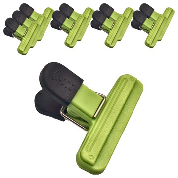 葉子小舖 封口夾 綠色 7.7cm 小 10入  10個