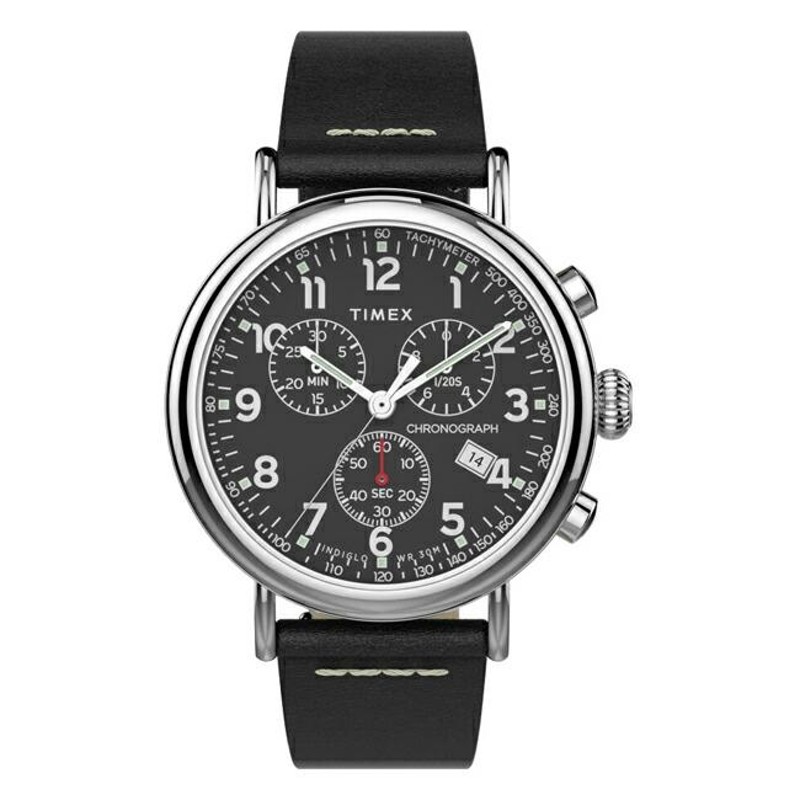 並行輸入品 日本未発売 TIMEX STANDARD CHRONOGRAPH 41MM タイメックス スタンダード クロノグラフ TW2T69100 腕時計  時計 ブランド メンズ アナログ レザー | LINEブランドカタログ