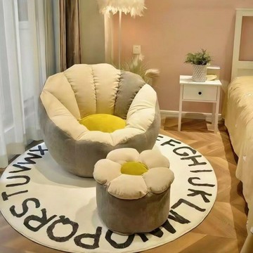 開發票 免運 簡約可躺可睡懶人沙發榻榻米臥室小沙發單人沙發陽臺休閑椅子躺椅 快速出貨