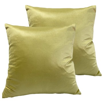 J&N 慕尼抱枕 2個 60 x 60cm 黃色 防潑水 可拆洗