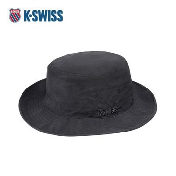 K-SWISS 漁夫帽 26SS BUCKET HAT 圓盤帽 防曬帽 男帽女帽 黑色 C3638-001