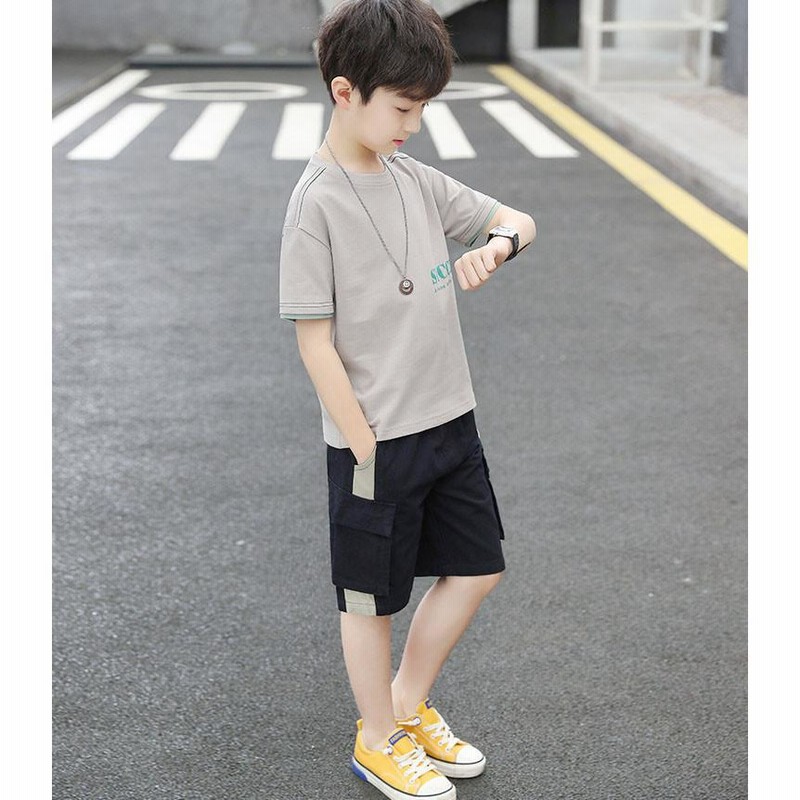 メール便なら送料無料】 160 男の子 ジャージ セットアップ 半袖