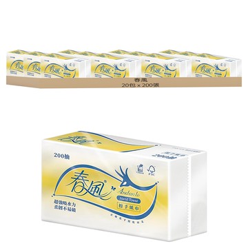 春風 擦手紙  200張  20包