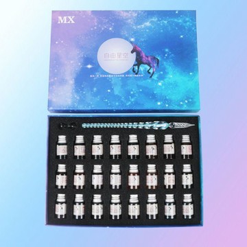 🌞包包優選寶藏品🌟🌟水晶玻璃筆星空蘸水鋼筆水晶筆古風仙氣彩墨筆高顏值學生禮品套裝🌞