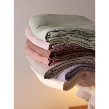 高端A類母嬰級雙層紗皺皺紗床單純棉單件單人宿舍全棉紗布被單罩