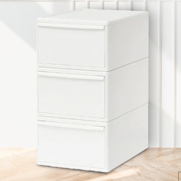 like-it 衣櫃用抽拉託盤式抽屜 日本製 S CS-T4  白色  3  35cm