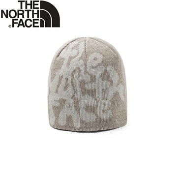 【The North Face 美國 JIM BEANIE 羊毛混紡毛帽《卡其石》】8CQ2/保暖