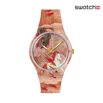 Swatch RIDING THE CLOUDS 馬年生肖錶/瑞士製造 SUOZ369 (41mm)【官方旗艦店】