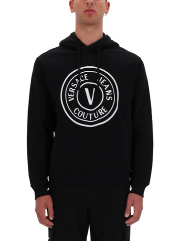 versace jeans couture sweatshirt with logo