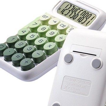 高顏值計算器辦公室用漸變女神款大學生考試多功能計算機器柔性鍵